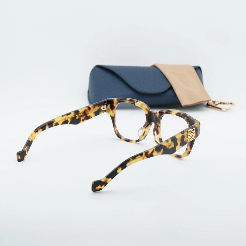 Loewe LW50091F 056 Square Eyeglasses - Brown Havana 51mm